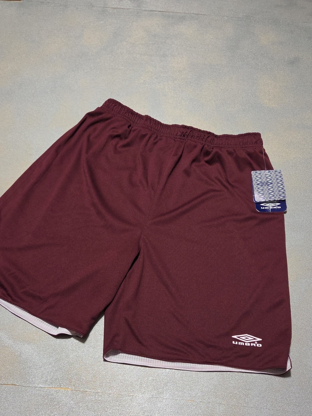 Umbro Men's Maroon Athletic Shorts